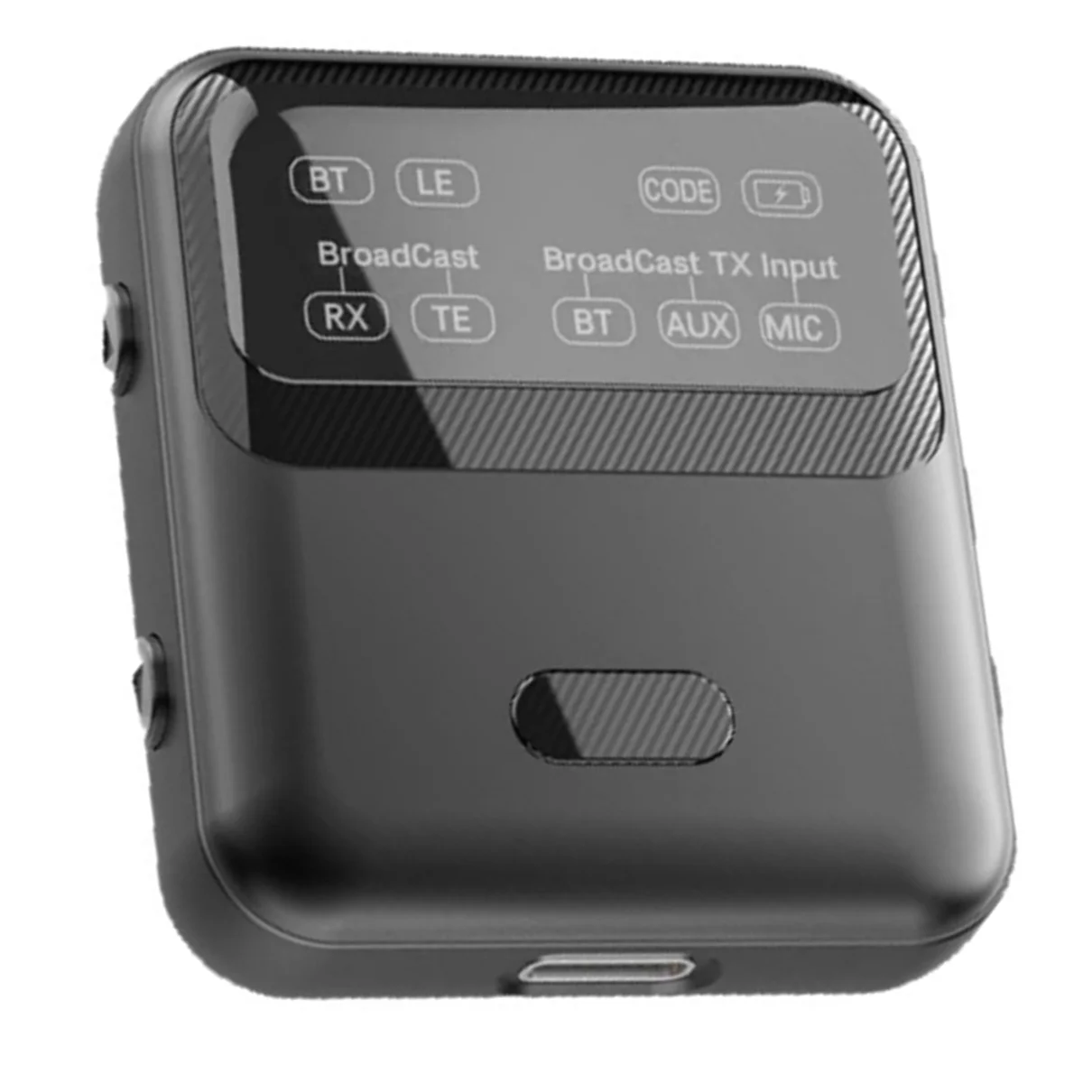 جهاز إرسال واستقبال الصوت A20M Bluetooth 5.4 LE Audio، بث 1TX إلى 100+ مشاركة أجهزة RX، تصميم مشبك