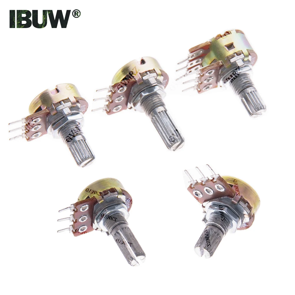 WH148 Carbon Film Potentiometer 3PIN/6PIN 15MM/20MM Single-Turn Variable Resistor