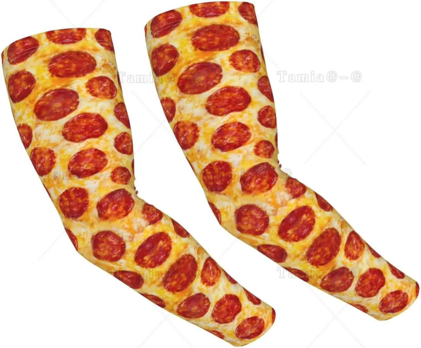 Pizza Cooling Arm Sleeves Cover Summer Sun Protection Arm Sleeves For Men Women Baseball Cycling Golf Running