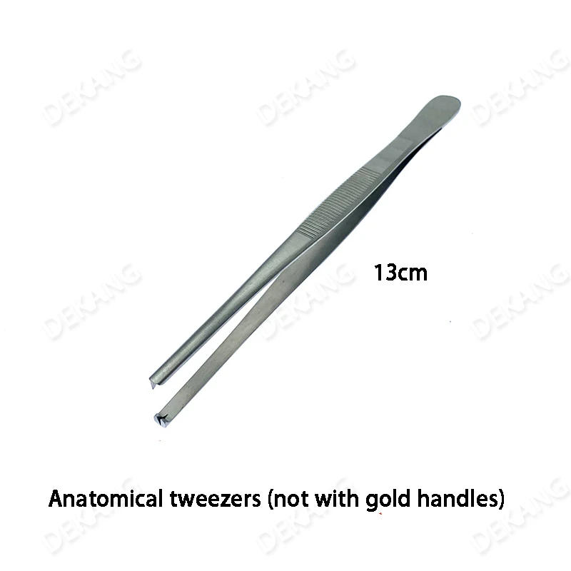 フック歯付きペットエジソンピンセット、歯とフック付きステンレス鋼ピンセット