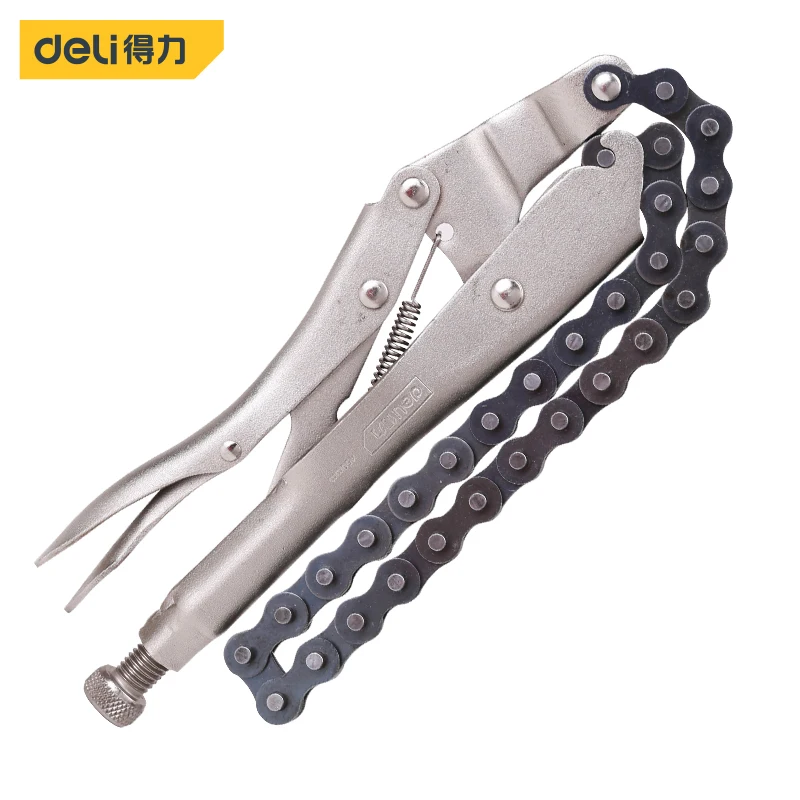 

Deli 18'' Inch 480mm Adjustable Handle Clamping Hand Tool Multifunctional Locking Chain Clamp Plier Electrical Repair Tools