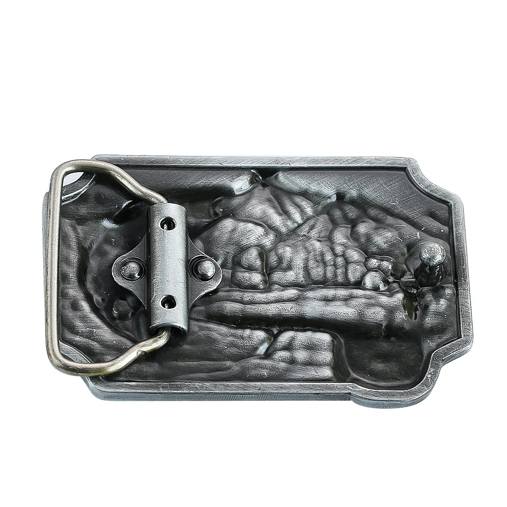 Western Style Cowboy Zinc Alloy Fishing Belt Buckle DIY Clothing Decoration Accessory Men\'s Jeans Blue Belt Buckles for Men40mm