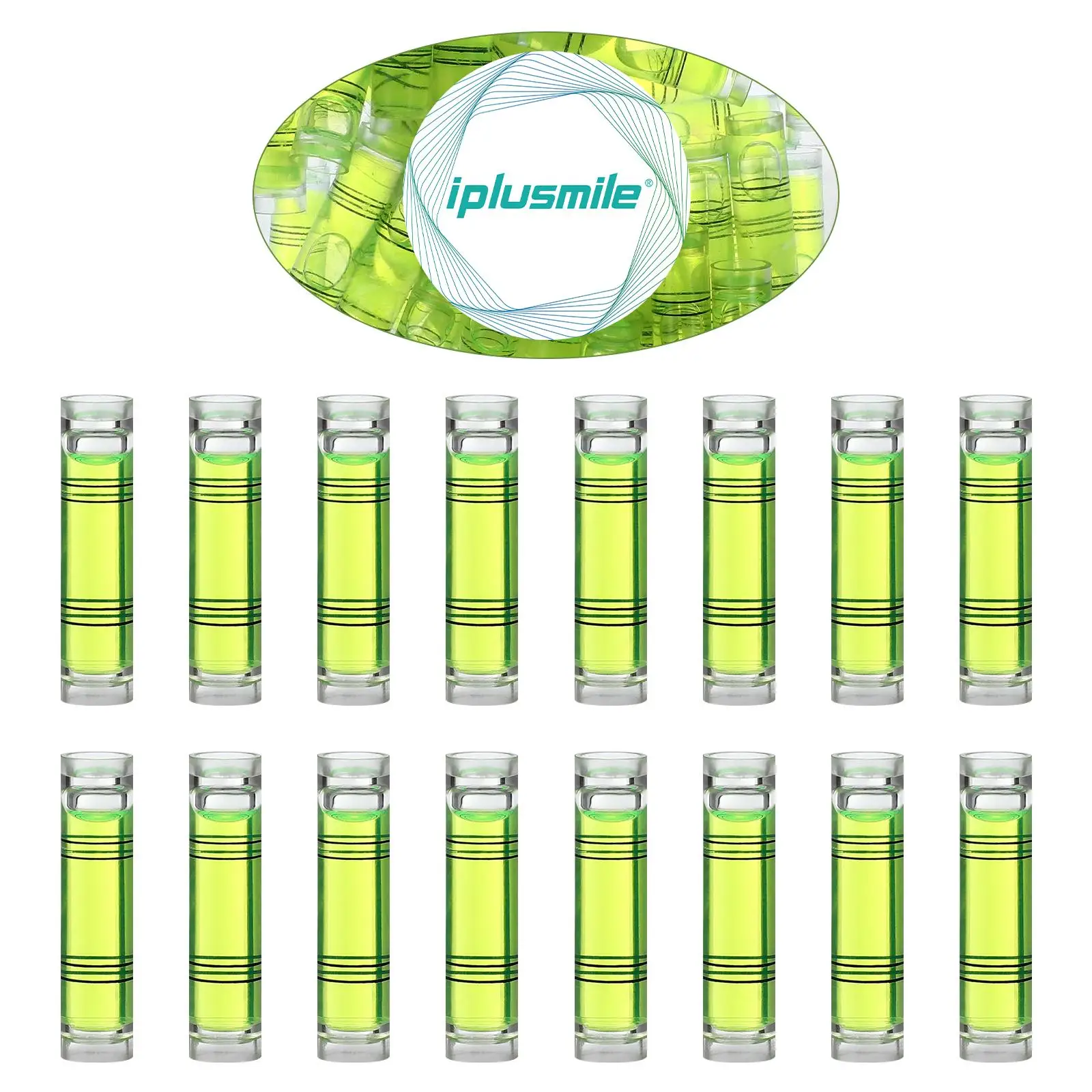 50 Pcs Levels Measuring Instruments Digital Bubble Light Green Horizontal Ruler