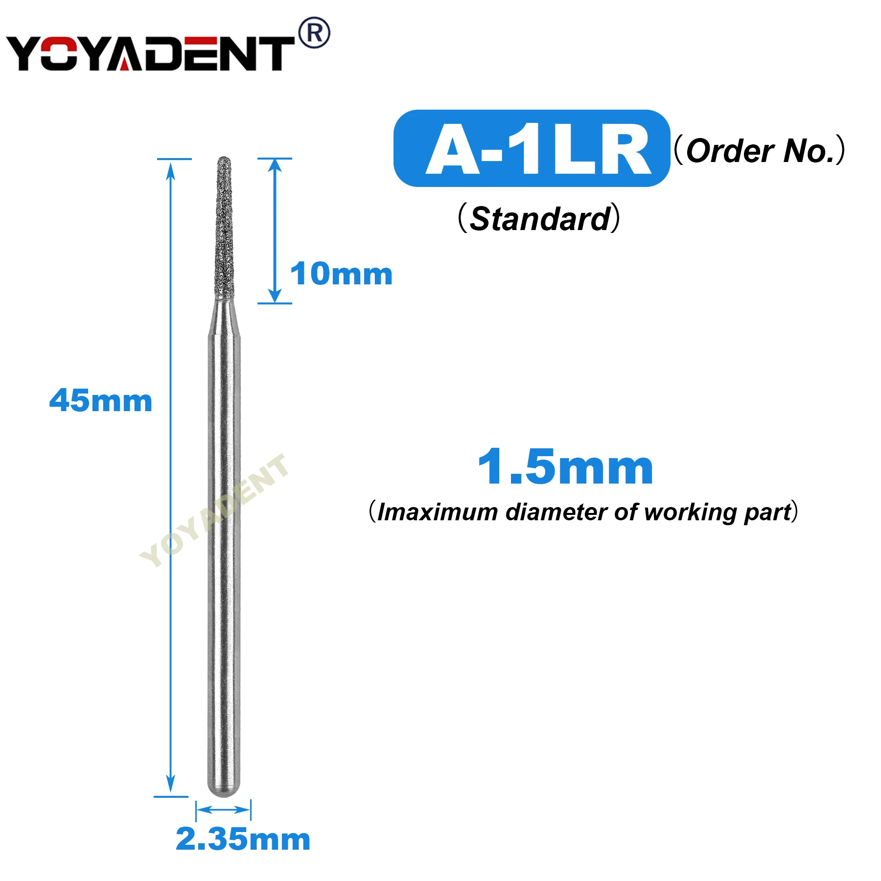 أزيز ماس الأسنان طب الأسنان الفراولة منخفضة السرعة بر HP Dia.2.35mm ل مستقيم الأنف مخروط قبضة يد بسرعة منخفضة 5 قطعة/الحزمة