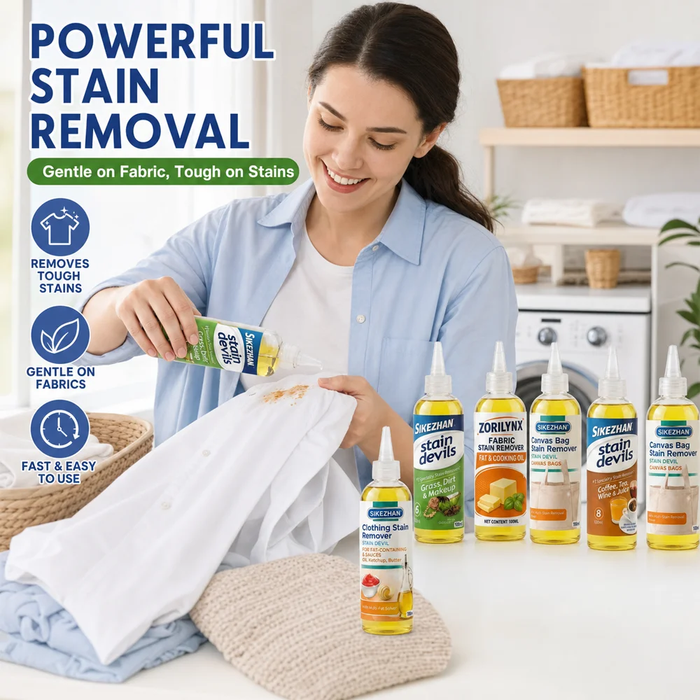 Fabric Stain Remover Set Specialty Stain Devils Removal Clothing Canvas Bag Oil Coffee Blood Stain Cleaner Accessories Equipment