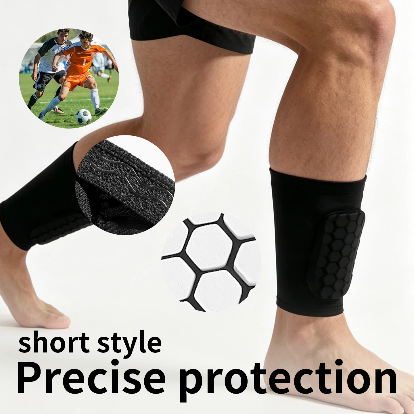 

Youth & Adult Soccer Shin Guard Sleeves - Anti-Collision Calf Support