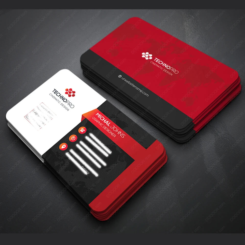100PCS Custom Logo Color Double-Sided Small Business Card Thank You Card Gift Card 300gmg Paper 9x5.4cm