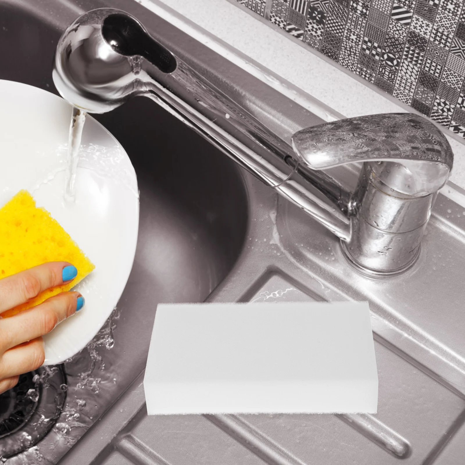 

50Pcs Dish Washing Sponges Bulk Kitchen Scrubber Effective Grease Cleaner Sponge Bulk Sponges Dish Sponge