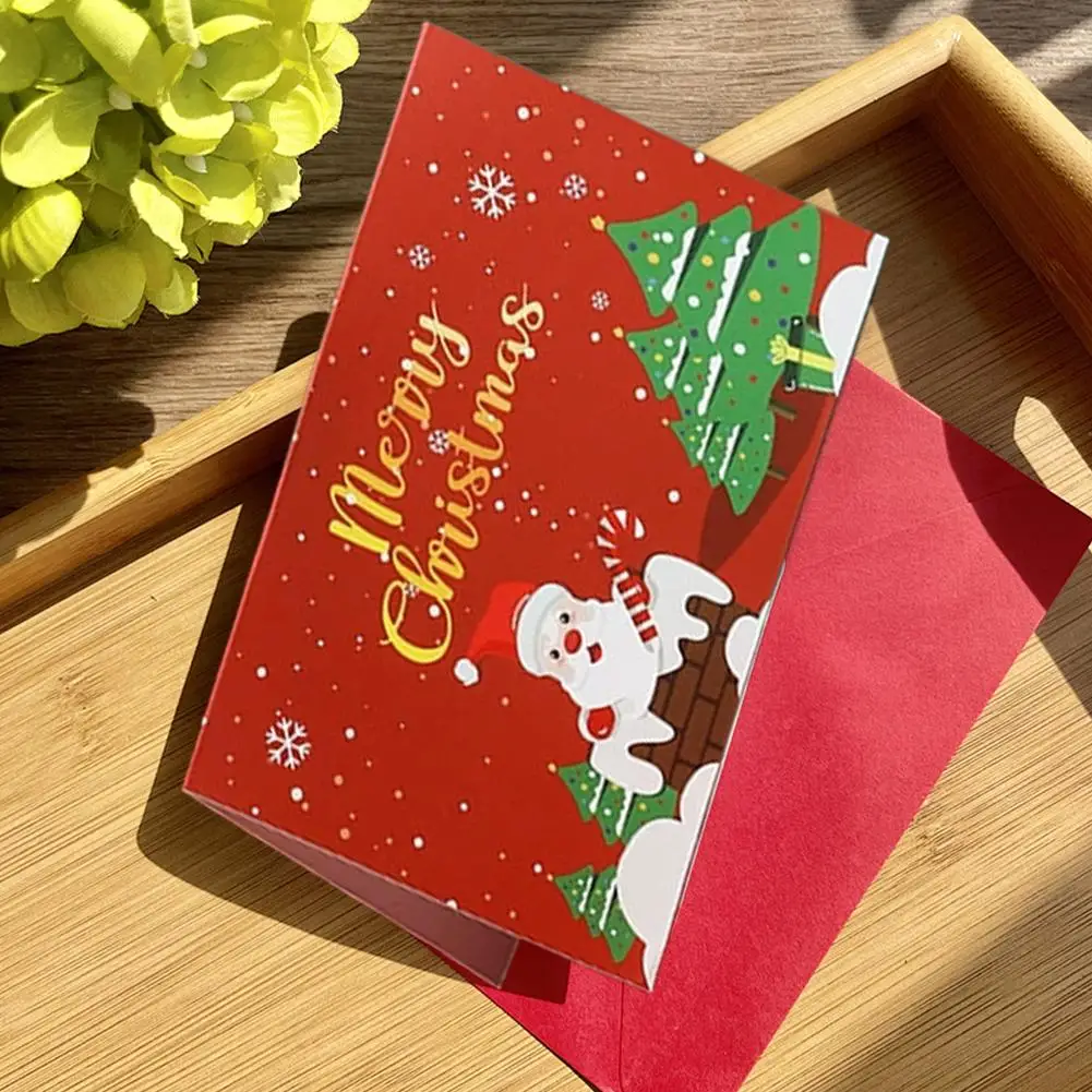 بطاقة نعمة مكتوبة بخط اليد ليلة عيد الميلاد ورأس السنة والزهور وبطاقة هدية 16 قطعة بطاقة تهنئة عيد الميلاد بطاقة عطلة