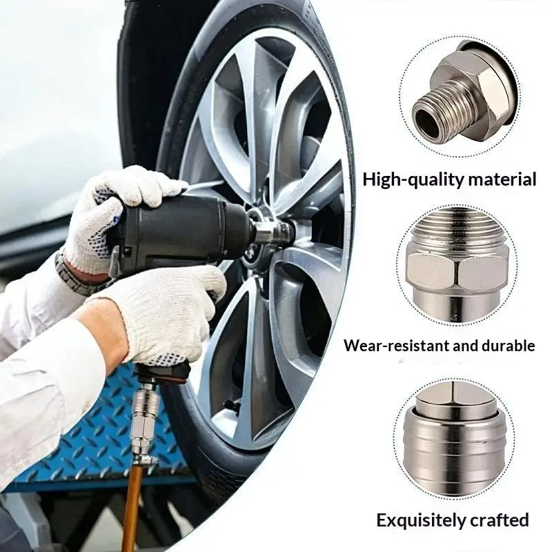 Euro Air Compressor Quick Connect Fitting Kit 2/10 Pcs 1/4
