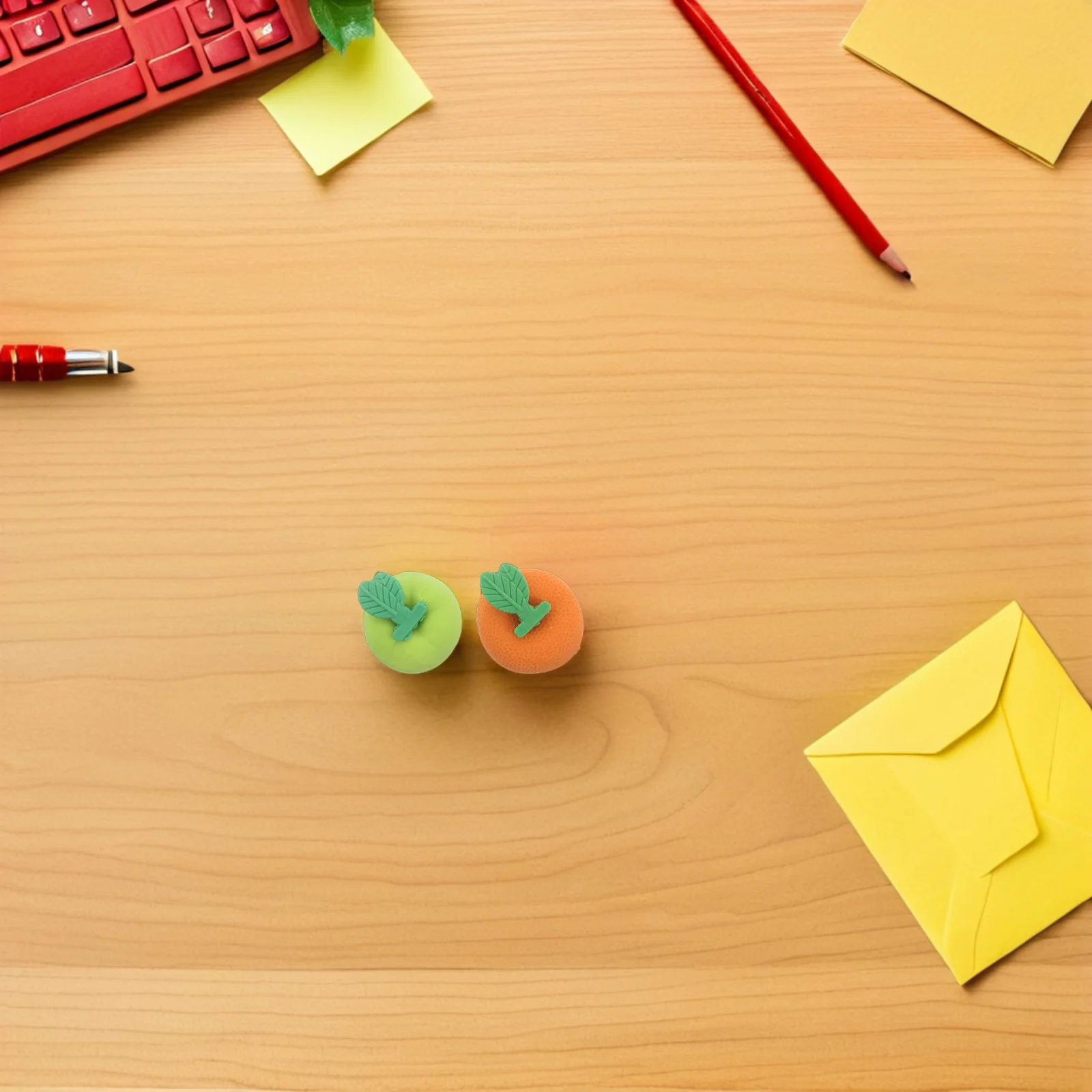 100개 신기한 과일 모양 연필 지우개 미니 사과 오렌지 모양 재미있는 지우개 어린이 교실 상품 학교 용품