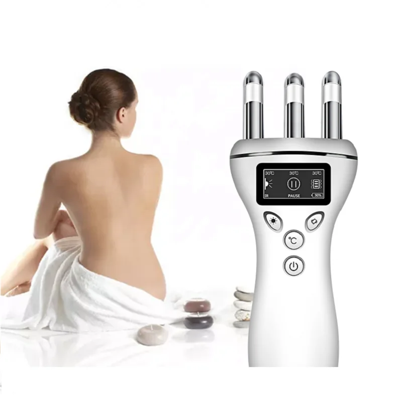 

Multifunctional Vibration Magnetic Therapy Beauty Apparatus Cordless Infrared Heating Gua Sha Detoxification Whole Body Massager