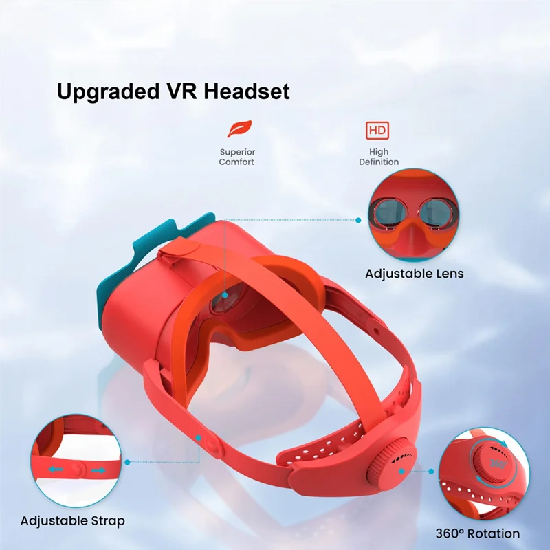 نظارات سماعة الرأس VR للتبديل والتبديل OLED 3D VR خوذة سماعة الرأس مع حزام عدسة قابل للتعديل