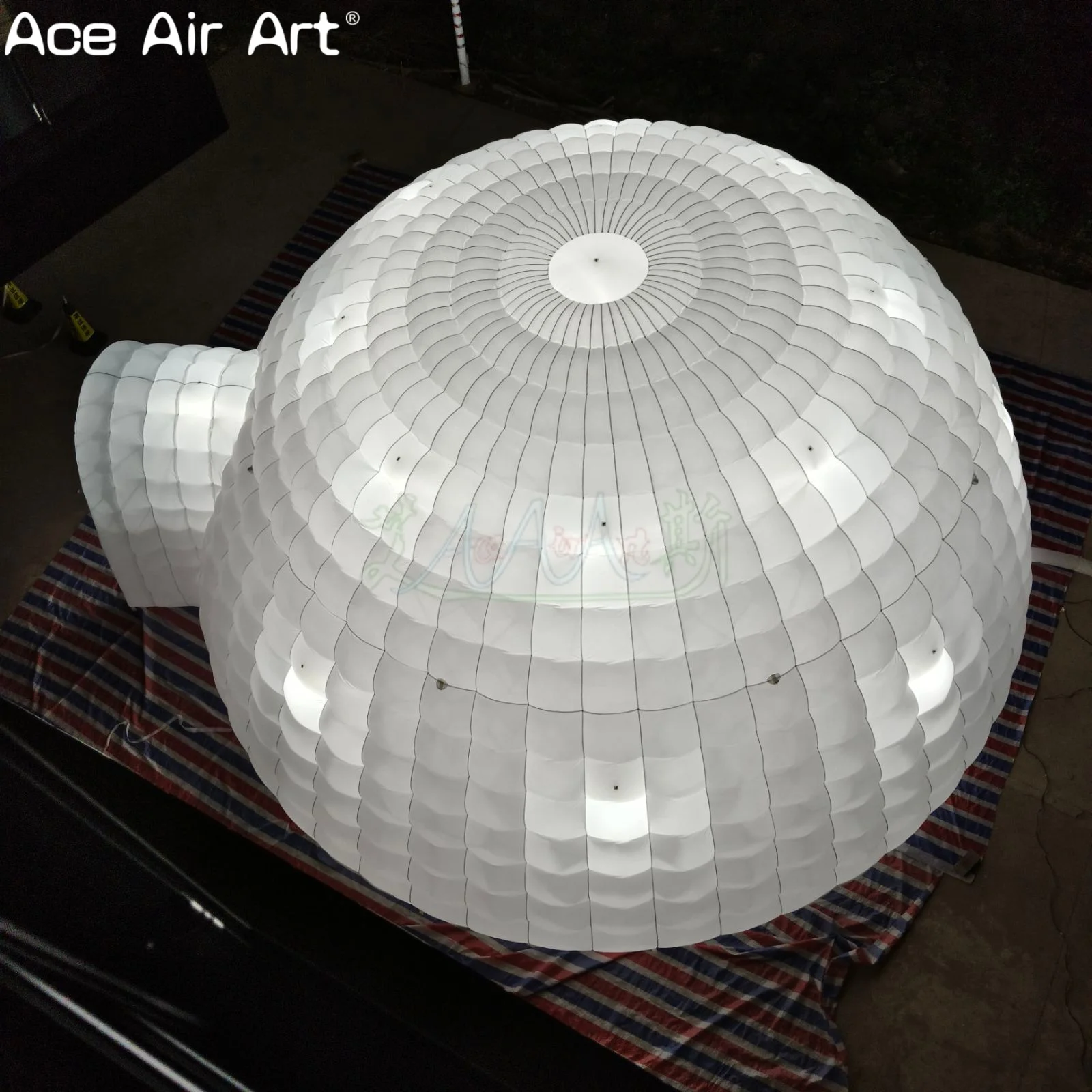 Tenda de cúpula inflável de 8m de diâmetro, iluminação led gigante, balão de iurta iglu, cúpula inflável gigante para eventos e festas