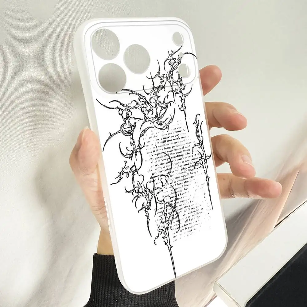 Gothic Cyber Sigil Cross Phone Case For iPhone 14,16,15,11,13,17,12,Air,Mini,Plus,E,Pro,Max Magnetic Magsafe Frosted Cover