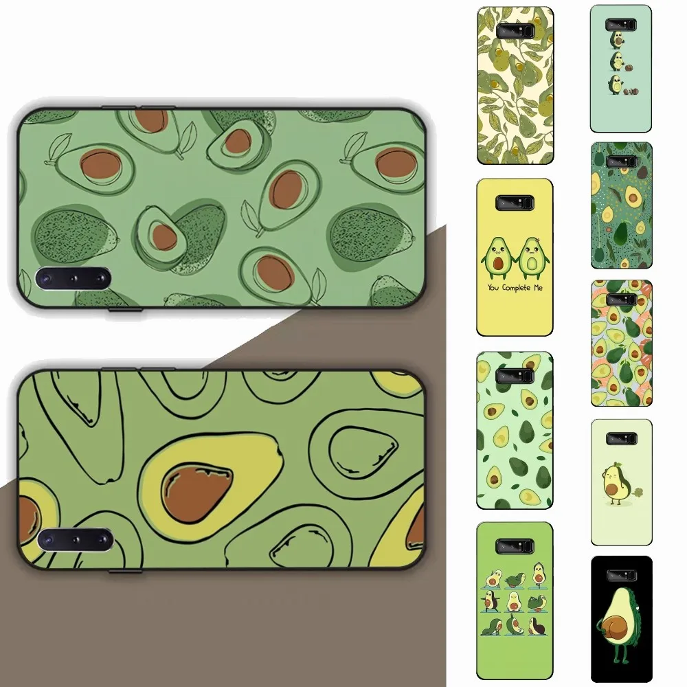 Cute Cartoon Avocado Phone Case For Samsung Note 8 9 10 20 pro plus lite M 10 11 20 30 21 31 51 A 21 22 42 02 03