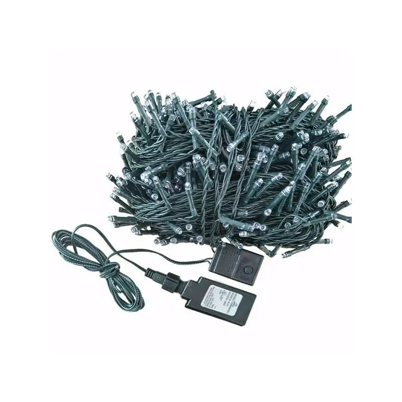 أضواء سلسلة خرافية مقاومة للماء بطول 164 قدم لتزيين الحديقة الخارجية