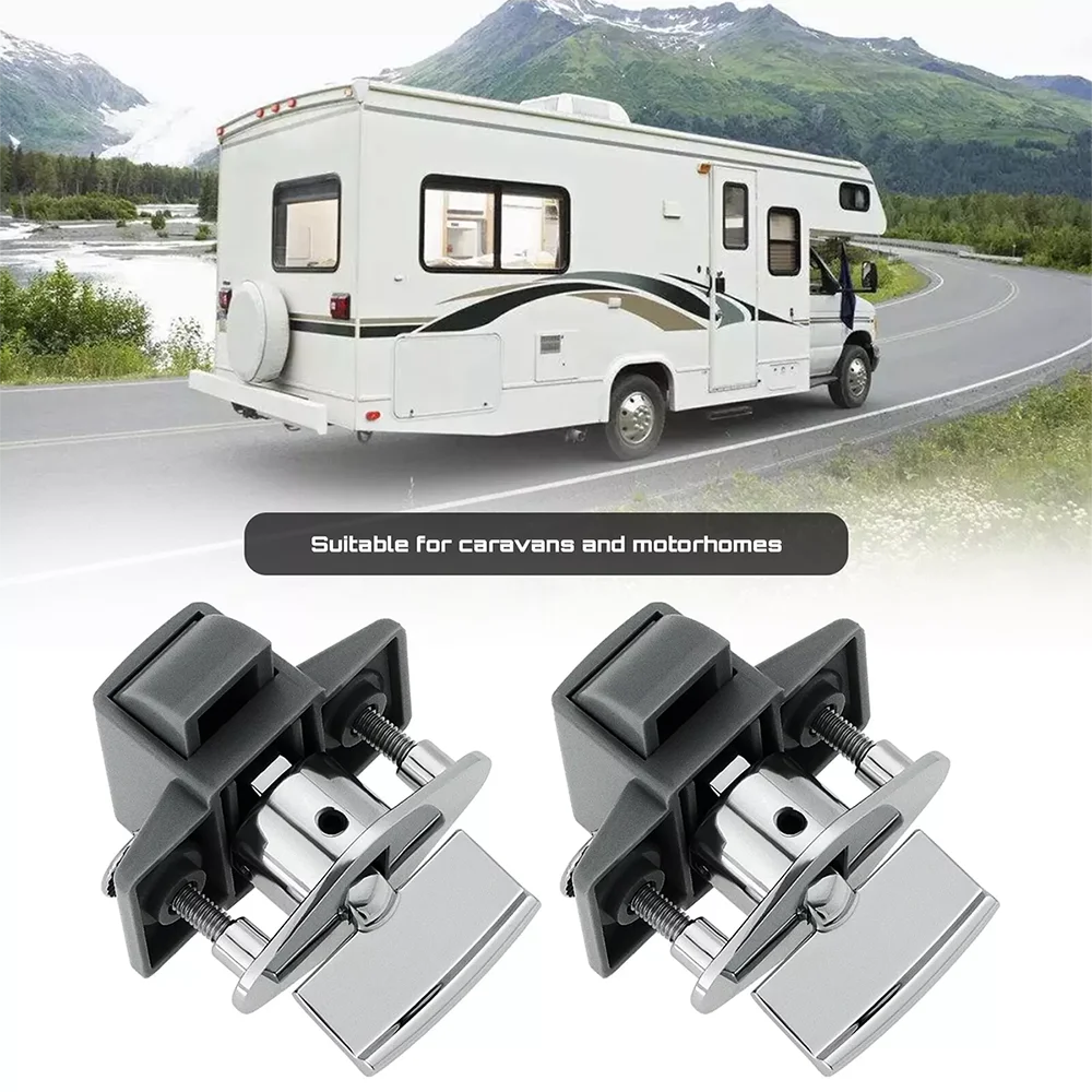 

Cabinets Doors And Hanging Cabinets Door Lock Handle Zinc Alloy For RV Door Lock For Keyless RV Button Paddle Lock