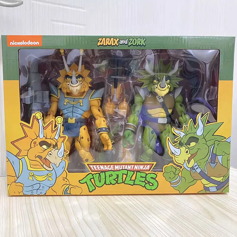 

NECA 54159 Zarax and Zork Figure Teenage Mutant Ninja Turtle Action Figuras Anime Peripheral 7-Inch Movable Model Doll Original