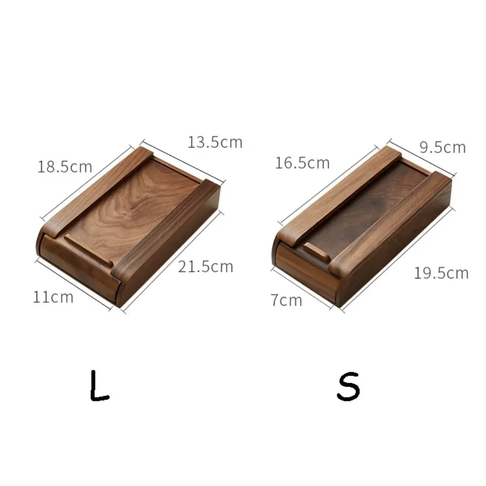 Wood Storage Box Under Desk Adhesive Natural Home Storage Hidden Drawer Stationery Container Wooden Study Accessories