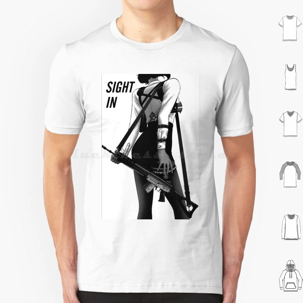 Sight In! T Shirt Cotton Men Women DIY Print Sig Sig550 Gun Guns Anime Manga Gunsmith Cats Anime Girl Rally Ar 15