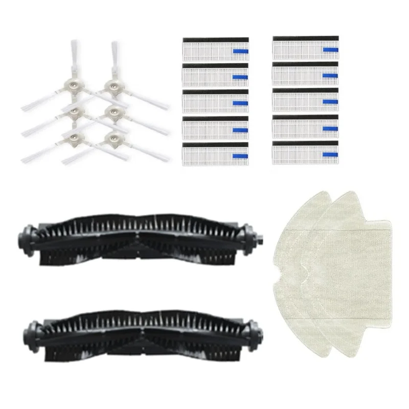 Kit de accesorios de repuesto para Robot aspirador Dynaking R7, cepillo lateral principal, filtro Hepa, fregona, trapo, paño, limpieza