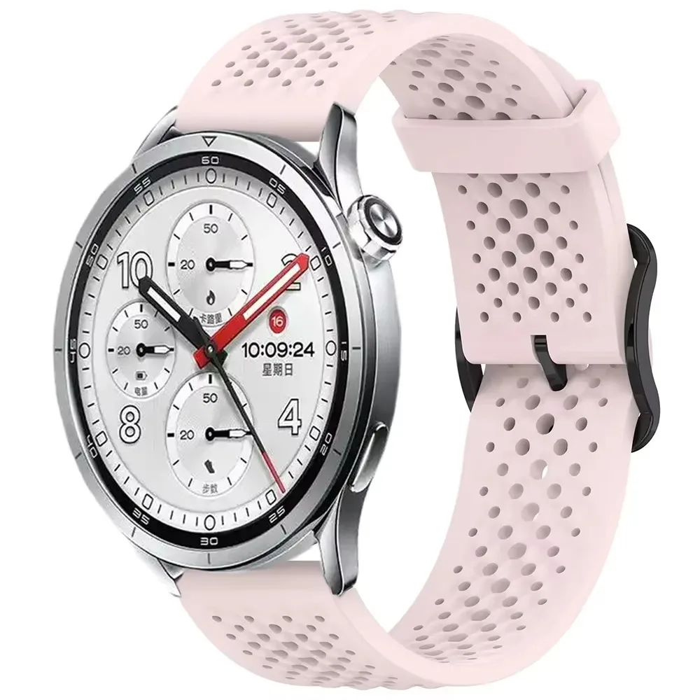 20/22mm Original Silicone Strap for Xiaomi Watch 5 S5 S4 Sport Liquid Breathable Bracelet Band for Huawei Watch Ultimate 2 Belt