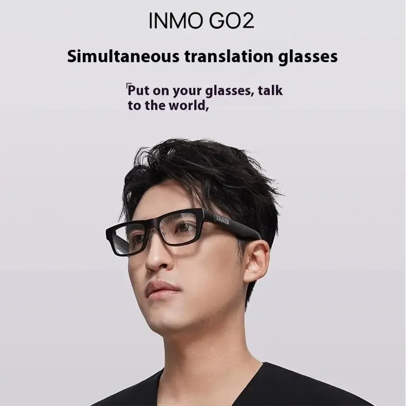 2025 INMO GO 2 Intelligent Simultaneous Translation Offline AR Smart Glasses New Release Custom Overseas Travel Class Machine