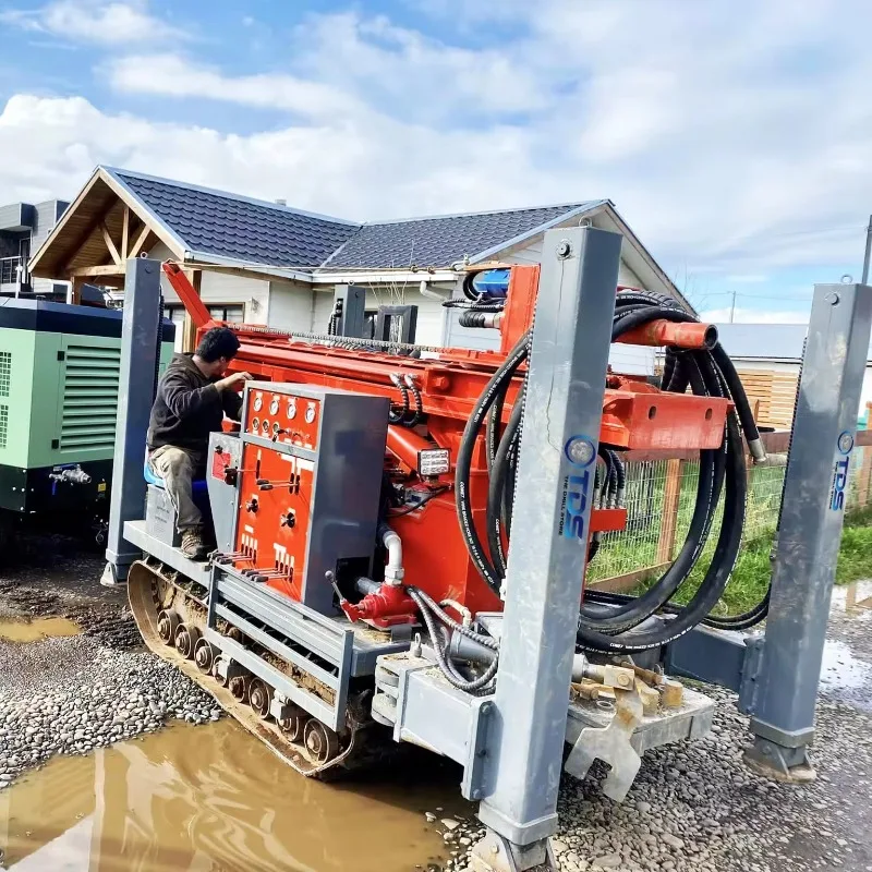 200m Rubber Crawler Water Well Drilling Rig Machine Equipment