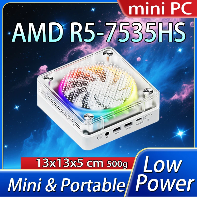 Мини-компьютер AMD Ryzen5 7535HS 2x 2