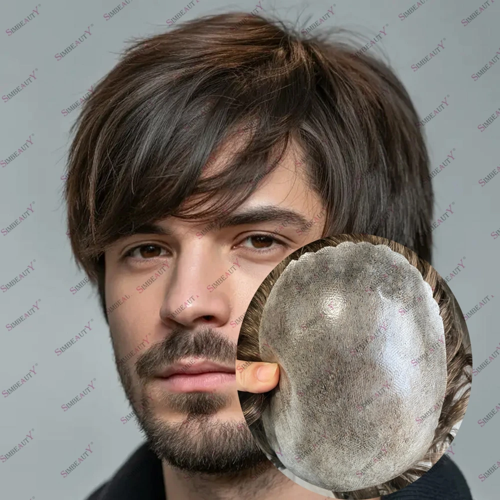 

Система замещения волос для мужчин: натуральные прямые/волнистые волосы, без хирургического вмешательства, цвет: натуральный черный, коричневый, серый, белый.