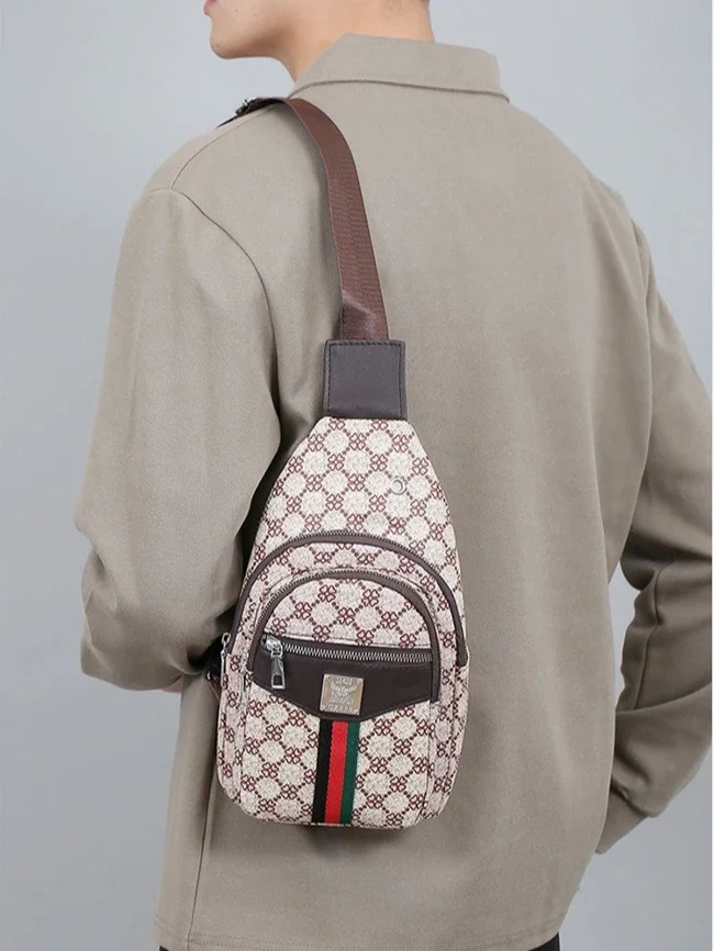 Universelle Multifunktionale Umhängetasche für Herren/Damen, Schulter-Crossover-Brusttasche, lässige Handtasche mit Kopfhörerfach – Detail 9