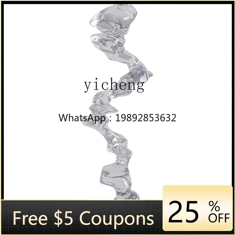 

XX hotel living room white transparent entrance ornament abstract sculpture artwork home soft decoration