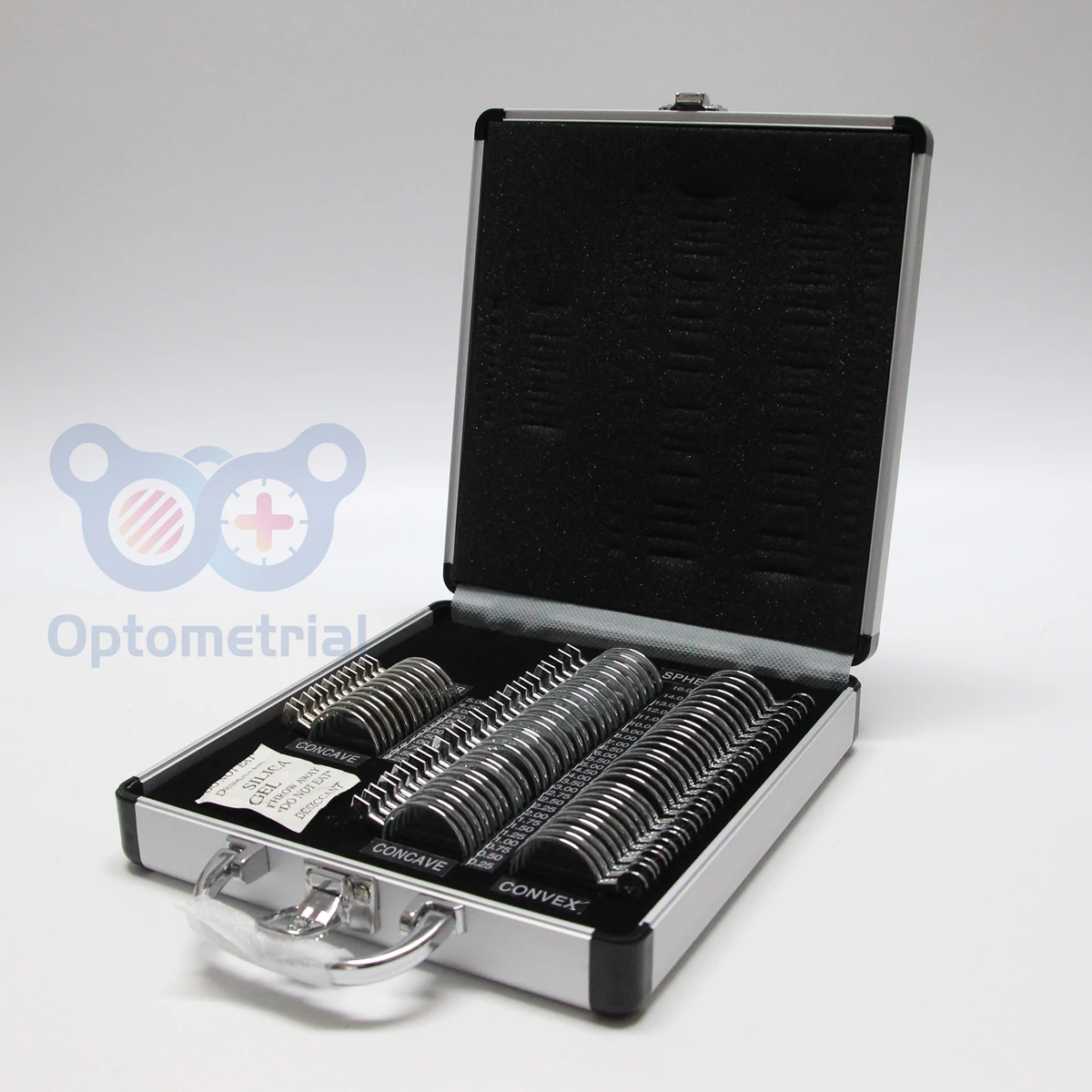 Optometric Trial Lens Set MT68-A1 A1 68 pcs Rim Full Aperture 36mm Shiny Metal Rim | Aluminium Carrying Case Ship From Poland