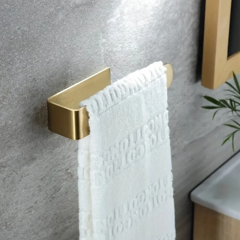 

Towel bar stainless steel hand towel rack bathroom hand towel hanging rod hook bathroom multi-purpose wall hanging