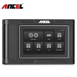 ANCEL Heavy Duty Diesel Truck Diagnostic Scanner 12V 24V Car 2 in 1 Full System DPF Pin Detect OBD2 Automotive Truck Scanner