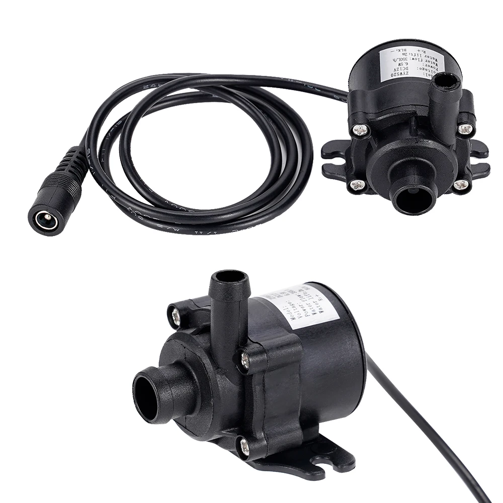 Dc 12V Mini Borstelloze Waterpomp 350l/H Ultra-Stille Onderwatermotor Voor Tuinkoelsysteem Aquarium Fonteinen Kachel