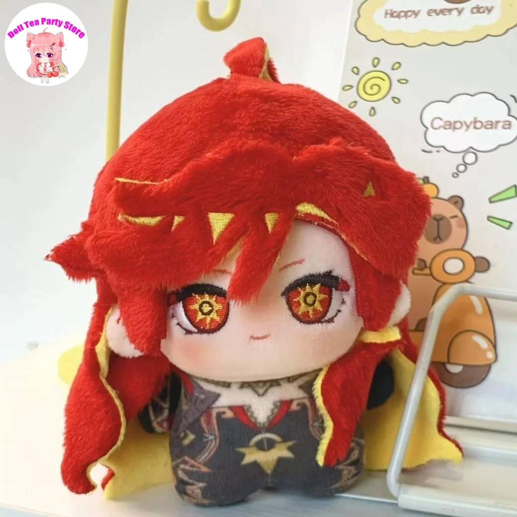 

Mavuika Kamisato Ayaka Flins Adorable Print Plush Doll Starfish Body Game Genshin Impact 10CM Bag Pendant Toys Plushie Gift