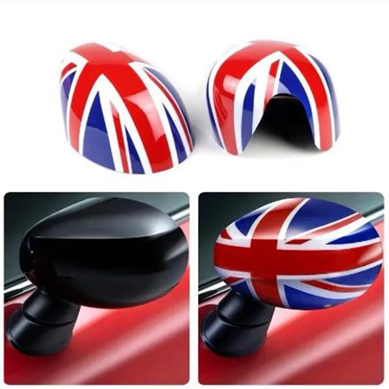 Union jack escudo decoração espelho retrovisor do carro adesivos para mini cooper s jcw f54 f55 f56 f57 f60 2020 2021 2022 carro