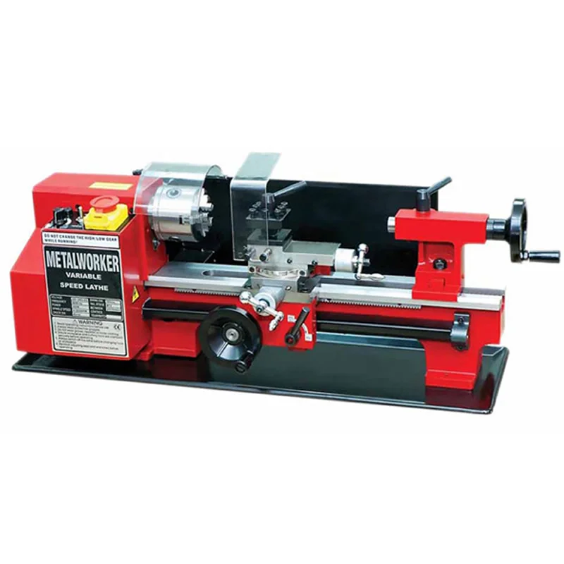 Minitype C2 Mini Lathe CJ9518-C2 Household Woodworking Machine 3 4 Jaw Chuck