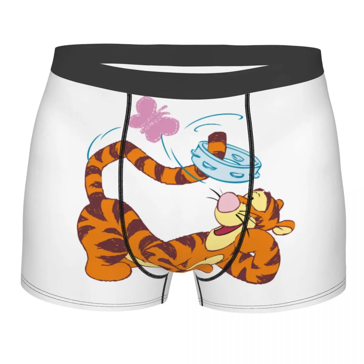 

Крутые анимационные боксеры с рисунком Винни-Пуха, шорты, мужские дышащие трусы, нижнее белье