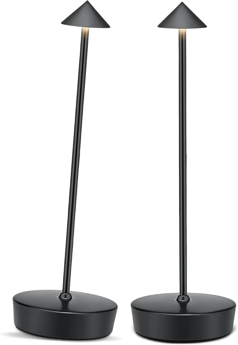 

Cordless Led Table Desk Lamp 2 Pack, 7000mAh Battery Outdoor Table Light Waterproof for Restaurant Patio Camping Home Decor, USB
