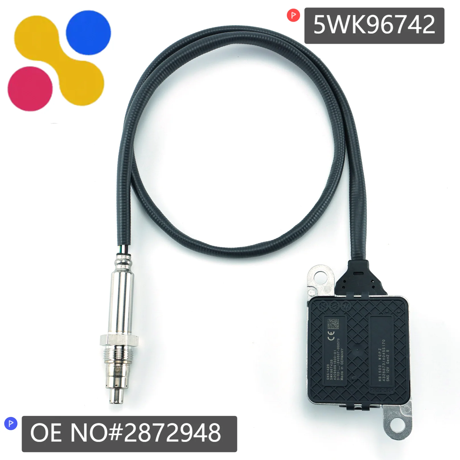 

2872948 5WK96742 New Nitrogen Oxide Sensor Nox Sensor For 2013-2018 Dodge Ram 6.7L Diesel For Cummins 2872948 5WK9 6742