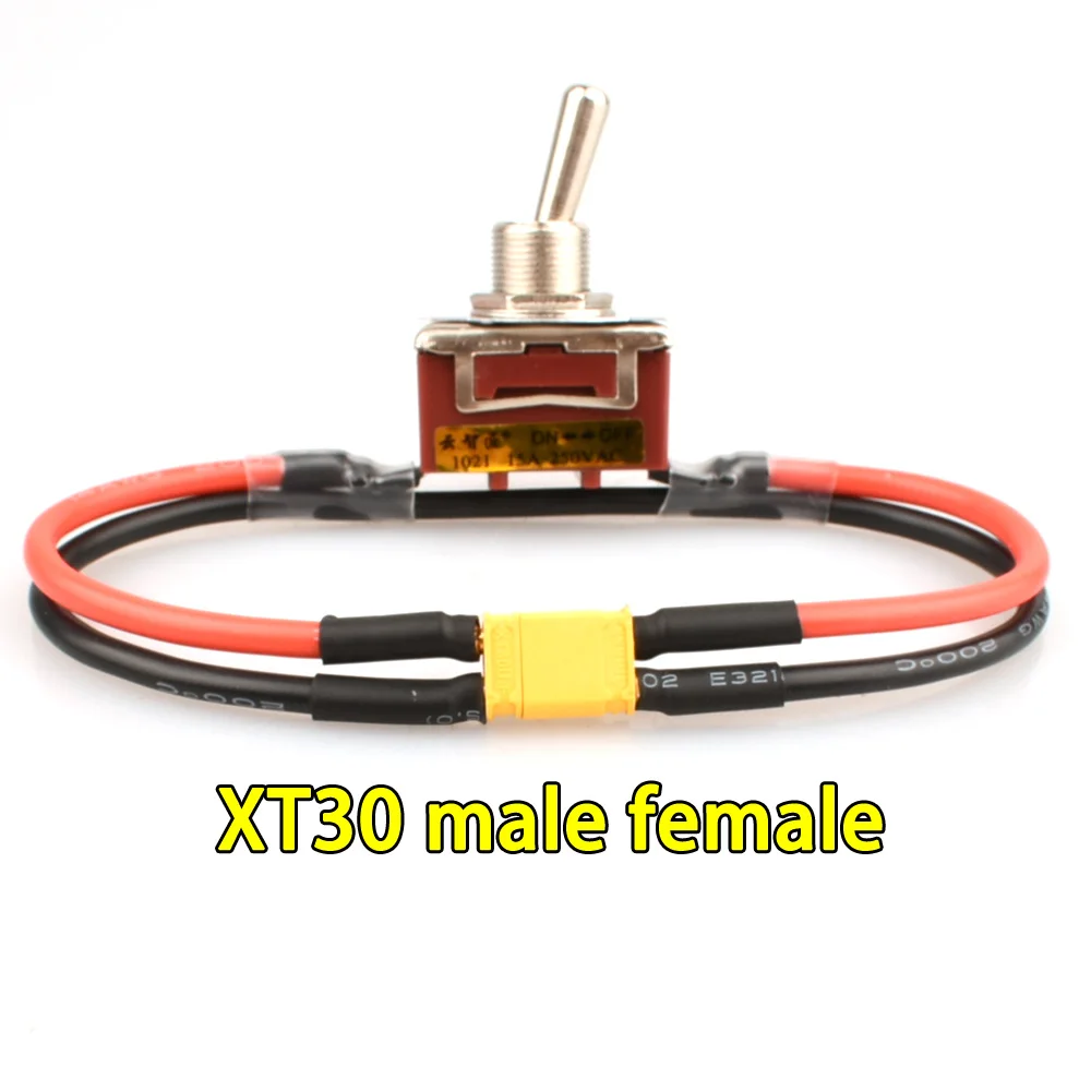 Large Current High Load Switch XT30 XT60 XT90 T Plug Power On-off Toggle Switches for RC Airplane ESC Motor Connecting Adapter