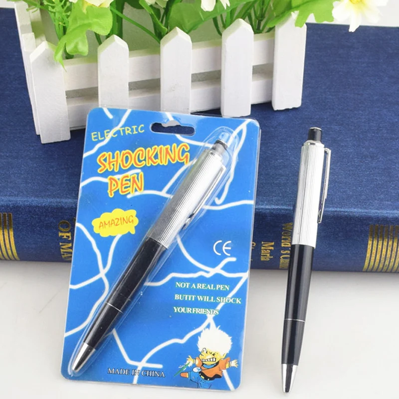 1/3pcs 크리 에이 티브 전기 충격 펜 유틸리티 가제트 개그 농담 재미 있은 장난 트릭 참신 친구의 최고의 선물