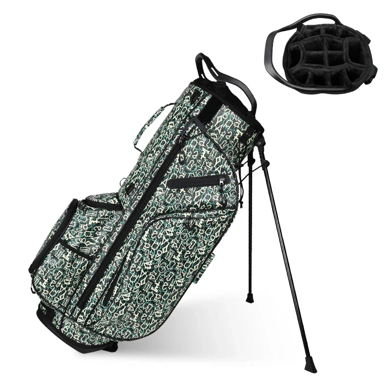 Fashion Golf Bag Leather Sports Waterproof Lightweight Carry Golf Bag 14 Divider
