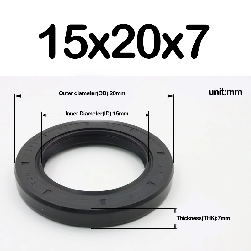 Skeleton Oil Seal,ID 15mm/16mm,NBR Framework Oil Seal,OD 20-52mm,Thickness 3-10mm,TC Nitrile Butadiene Rubber Sealing Rin