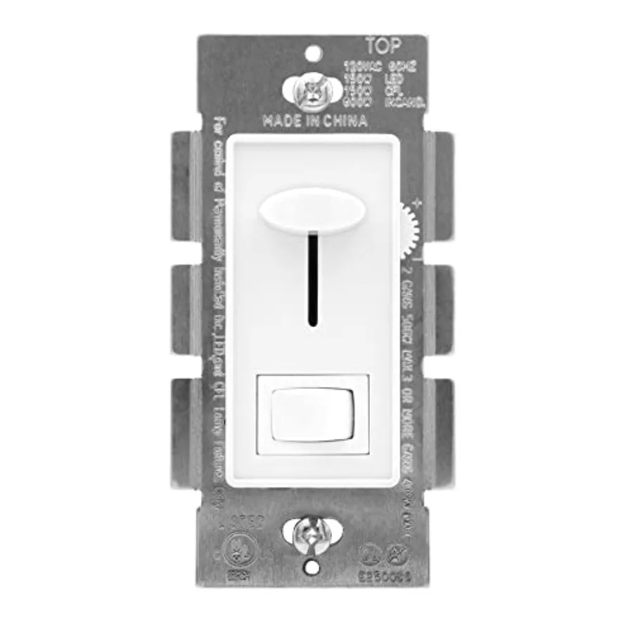 

LED Dimmer Electrical Light Switch - 3-Way/Single Pole Use, 600 Watt Max, LED and Incandescent Compatible for Dimmable Home Lig