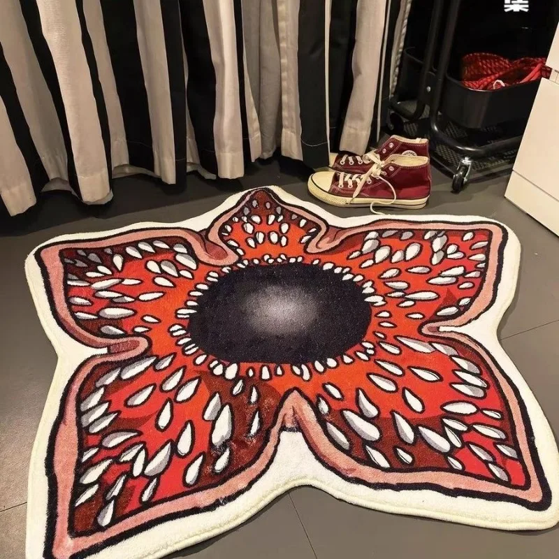 

For Stranger Things Irregular Shaped Carpet Soft Non-Slip Floor Mat Creative Room Decor Cool Fashion Home Rug Anime Merchandise