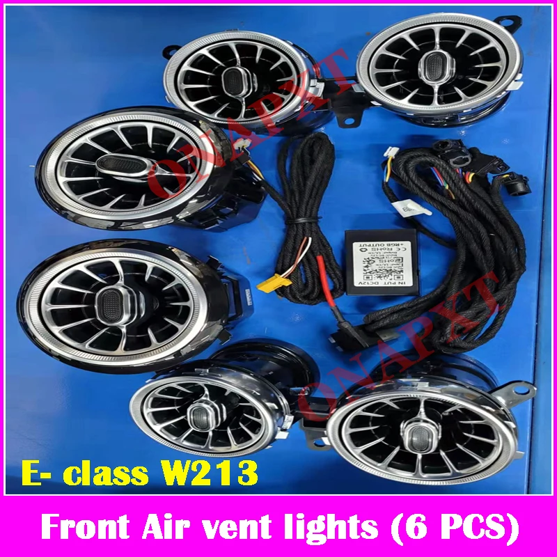 Led Voor Benz A/C/E/S/V/Cla/Gla/Glc W176 W205 w213 W222 W447 W117 W156 X253 Bluetooth App Nozzle Omgevingslicht Air Vent Turbine